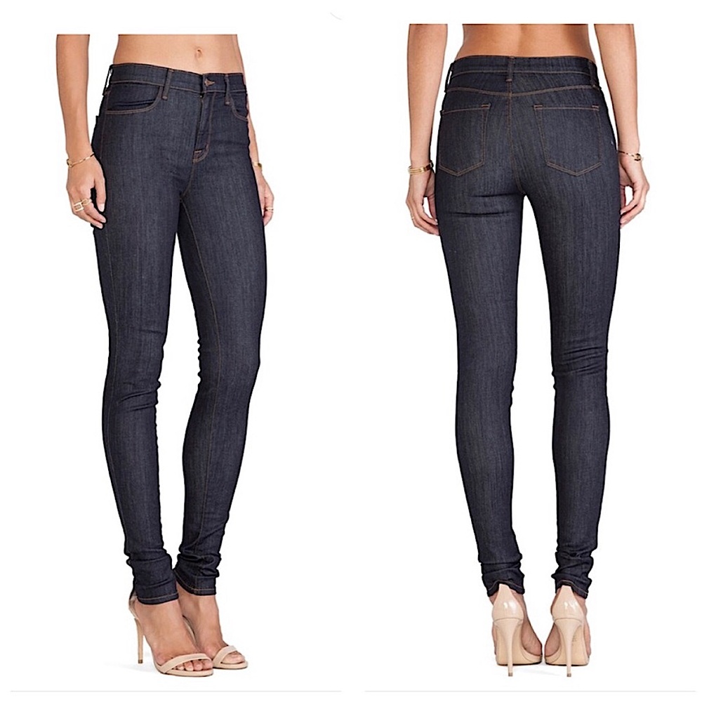 $250 J Brand Jess Silence High-Rise Stack Skinny Jeans size 27